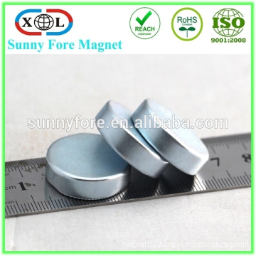 jiangmen top sale zinc coated neodymium magnet